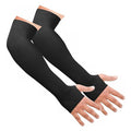 DEVAR UV Protection Hand Gloves for Men & Women | Full Arm Sleeves Breathable Nylon Summer Hand Cover Cooling Compression Sun Gloves for Bike Riding,Cycling,Cricket,Outdoor Sports-Unisex (Black)