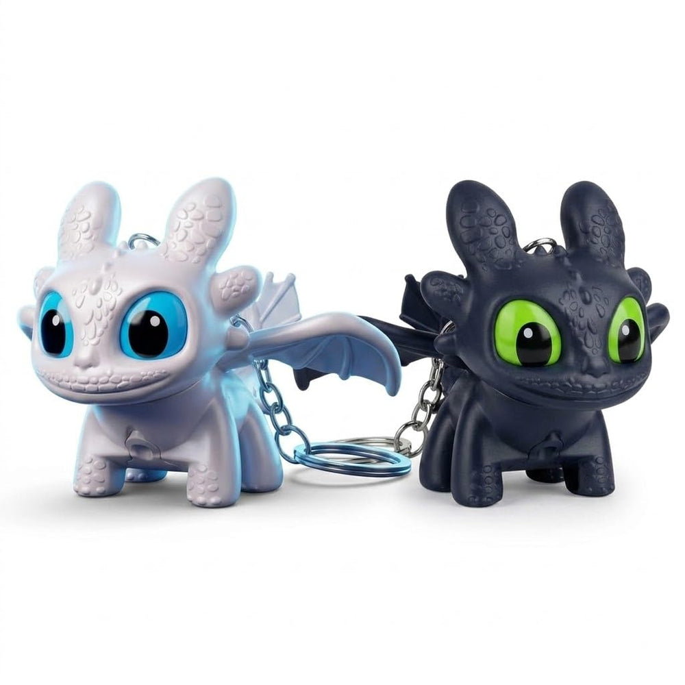 DEVAR Dragon Keychain Toy, Black and White