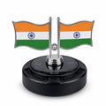 DEVAR Enterprise Solar Powered Car Dashboard Decoration Items Car Air Freshener Diffuser Tricolor Flag Design Aromatherapy Perfume with Essential Oil ABS Body Beach Scent Rotating