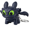 DEVAR Dragon Keychain Toy with LED Light & Moving Wings, Night Fury Glowing Dragon Keychain | Mini Fantasy Figure Creature Charm for Car Dashboard, Bike Keys, Backpack Bag Accessory & Kids Gift