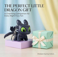 DEVAR Dragon Keychain Toy with LED Light & Moving Wings, Night Fury Glowing Dragon Keychain | Mini Fantasy Figure Creature Charm for Car Dashboard, Bike Keys, Backpack Bag Accessory & Kids Gift